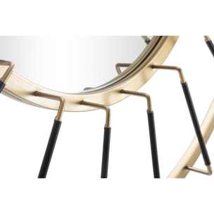 SPECCHIO DA MURO GLAM DARK CM Ø
 81X6,5 (MISURA SPECCHIO CM Ø 41,5)