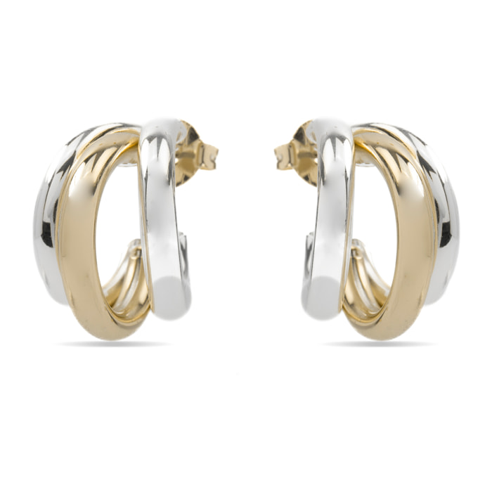 Pendientes Lux by Lux acabadoss en oro amarillo de 18k