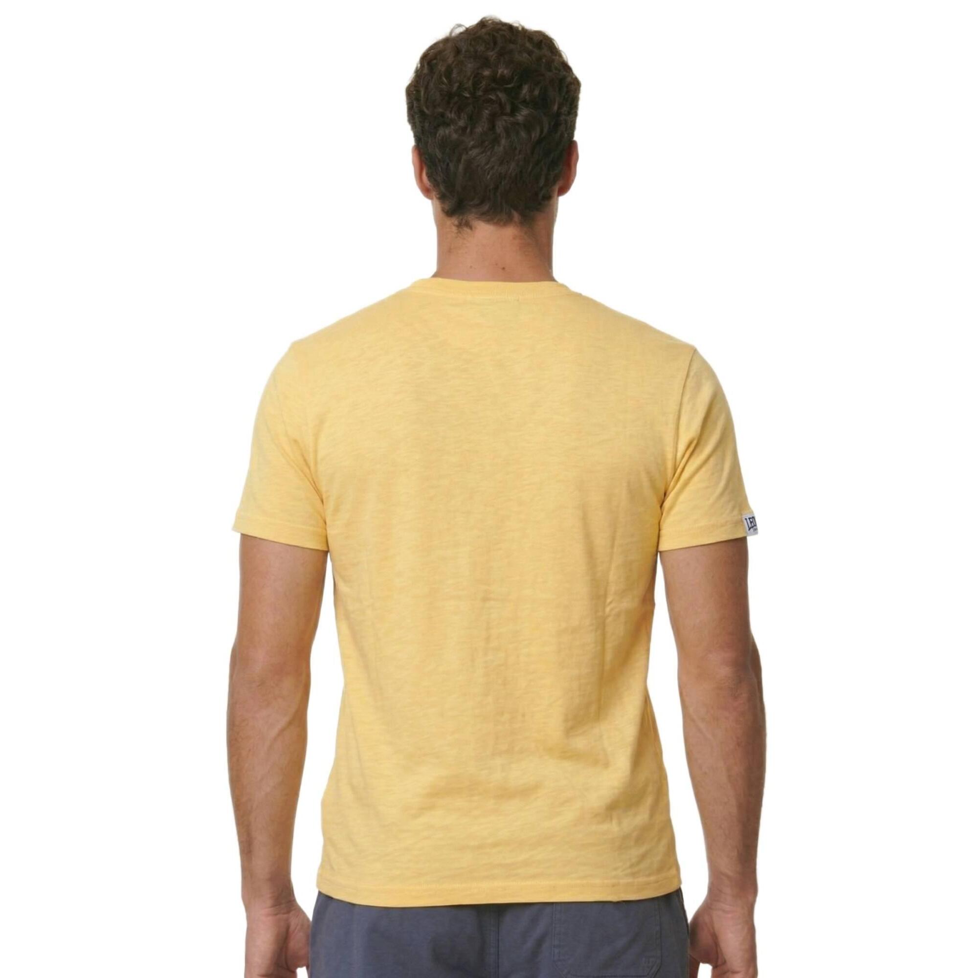 Camiseta de manga corta para hombre con lavado pastel