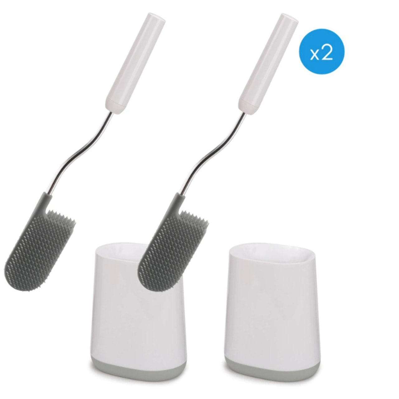 Flex™ Brosse de toilette - lot de 2,  Blanc (70523)