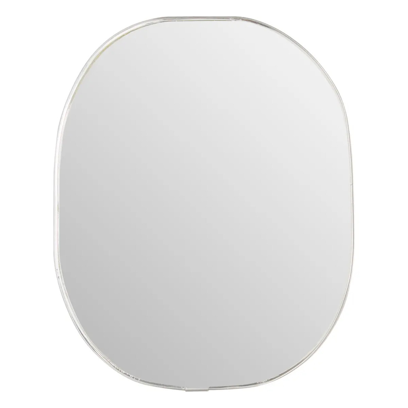 Miroir mural Roman argent 40x30cm