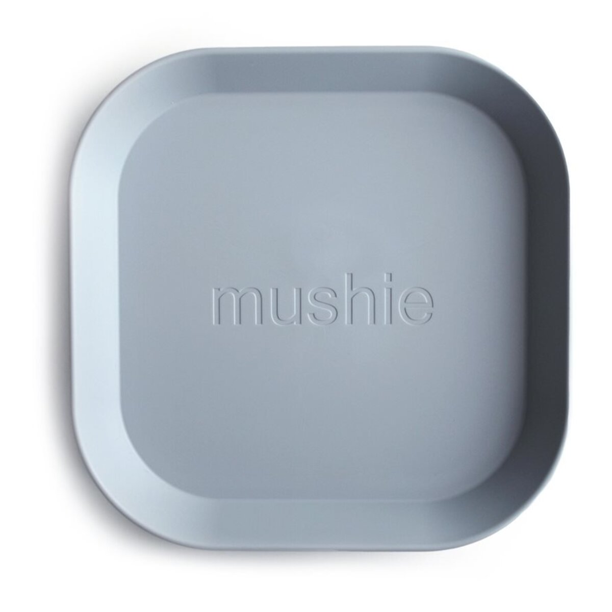 Mushie Pack Dos Platos Cuadrados Solid