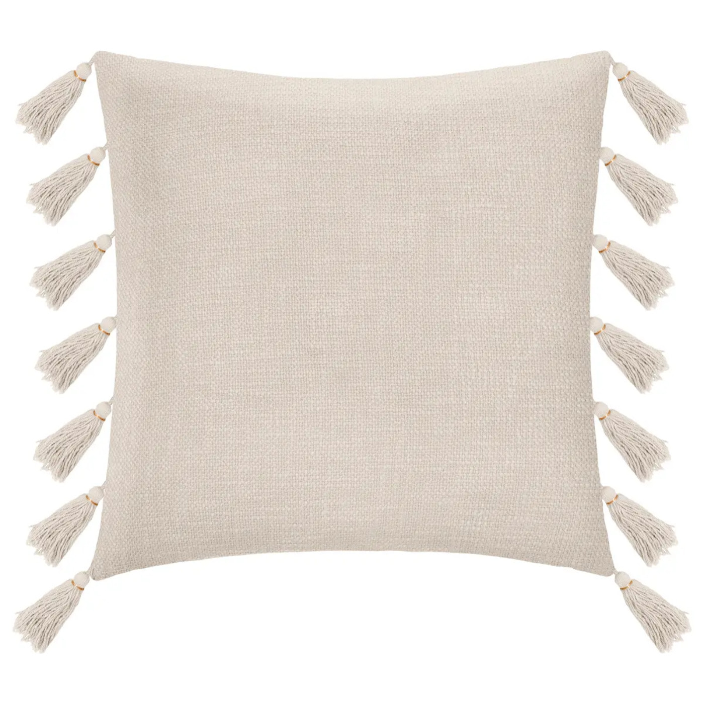 Coussin "Gyspy" en coton ivoire 50x50 cm