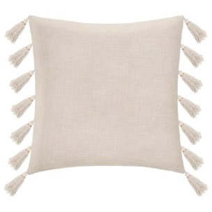 Coussin "Gyspy" en coton ivoire 50x50 cm