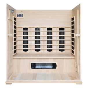 Cabine de sauna luxe infrarouge 4-5 places ABATE