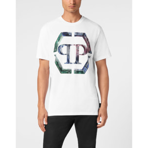 PHILIPP PLEIN Camiseta de cuello redondo y manga corta HEXAGON