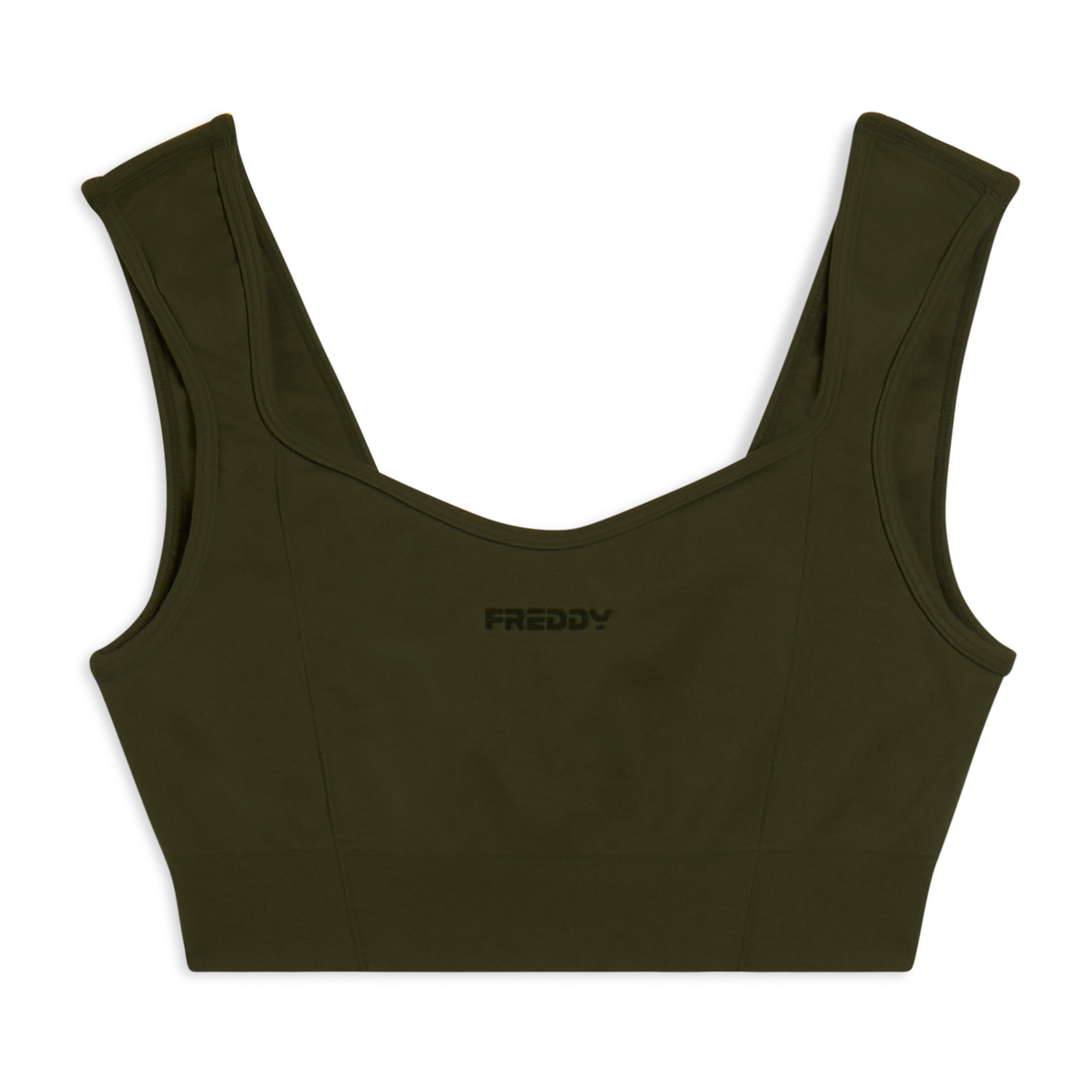 Top sportivo seamless con scollo a cuore e supporto leggero