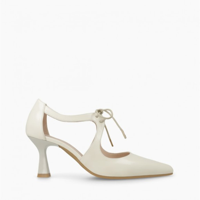 ZAPATOS DE SALÓN BLANCOS GINOL-PI