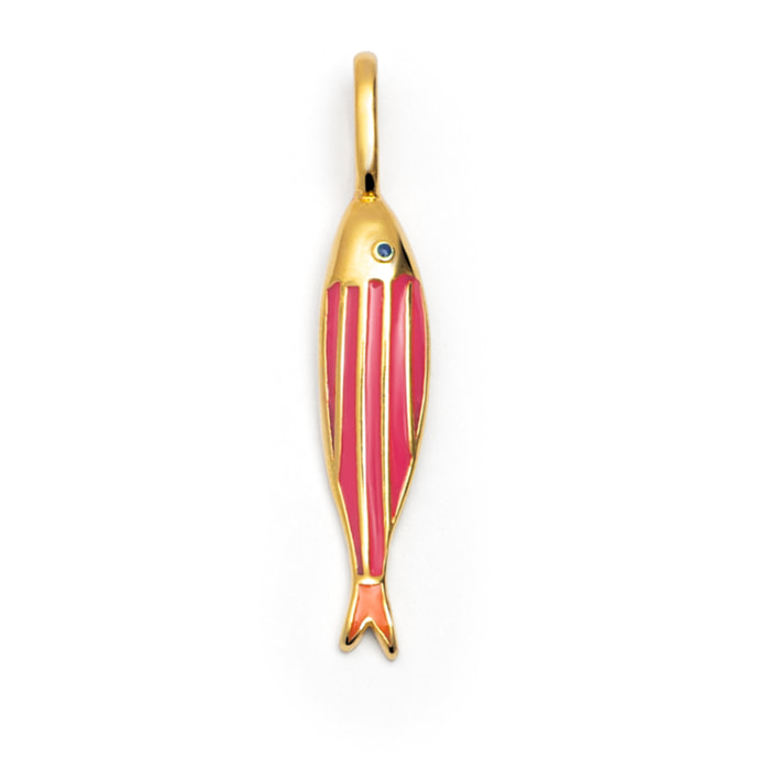Charm Seaglow Fish Baño Oro