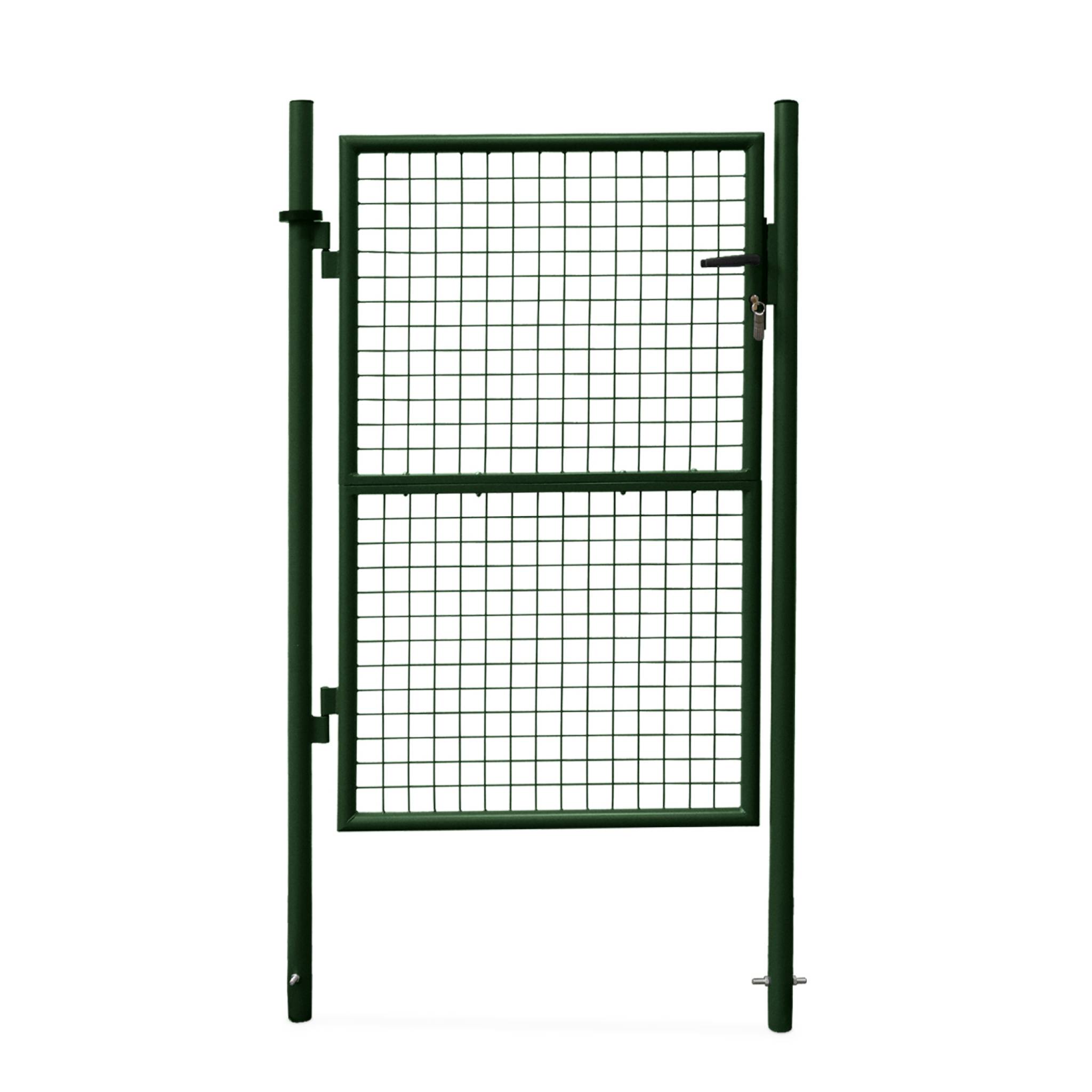 Portillon battant de jardin grillagé métal avec serrure et poignée PORTILLON 150 X 87CM