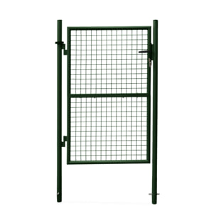 Portillon battant de jardin grillagé métal avec serrure et poignée PORTILLON 150 X 87CM