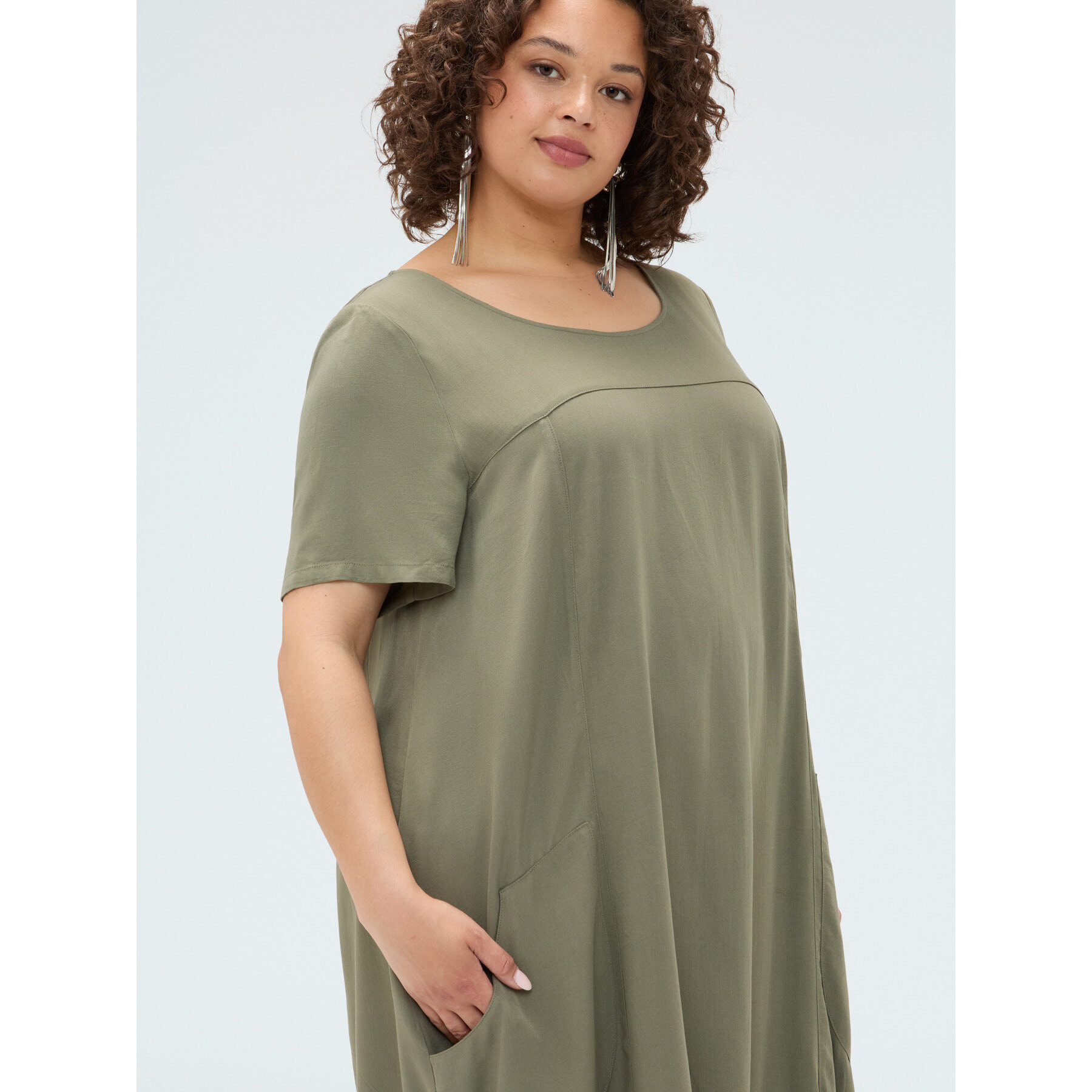 Fiorella Rubino - Vestito a ovetto - Verde militare