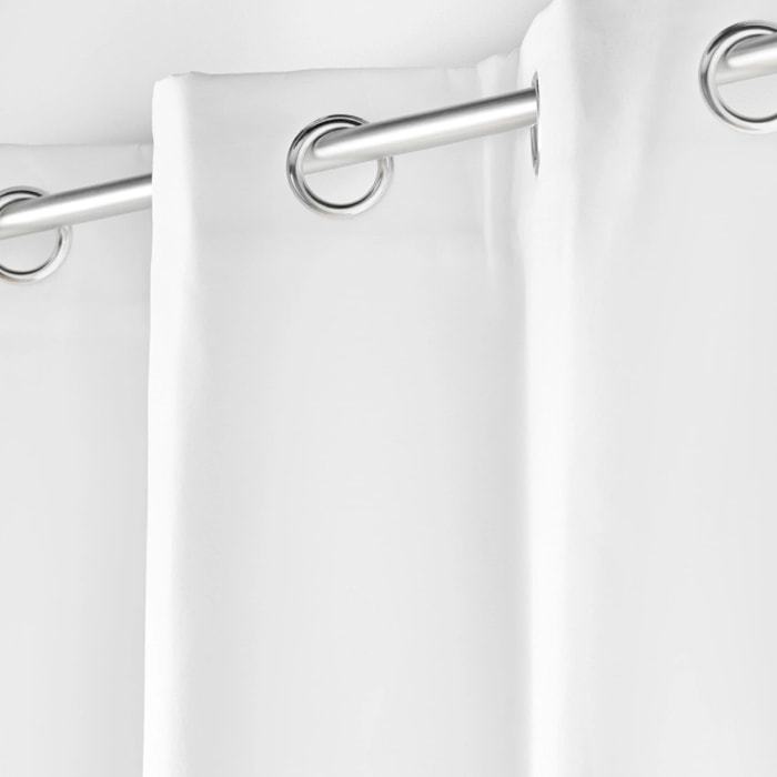 Rideau court isolant thermique - Blanc