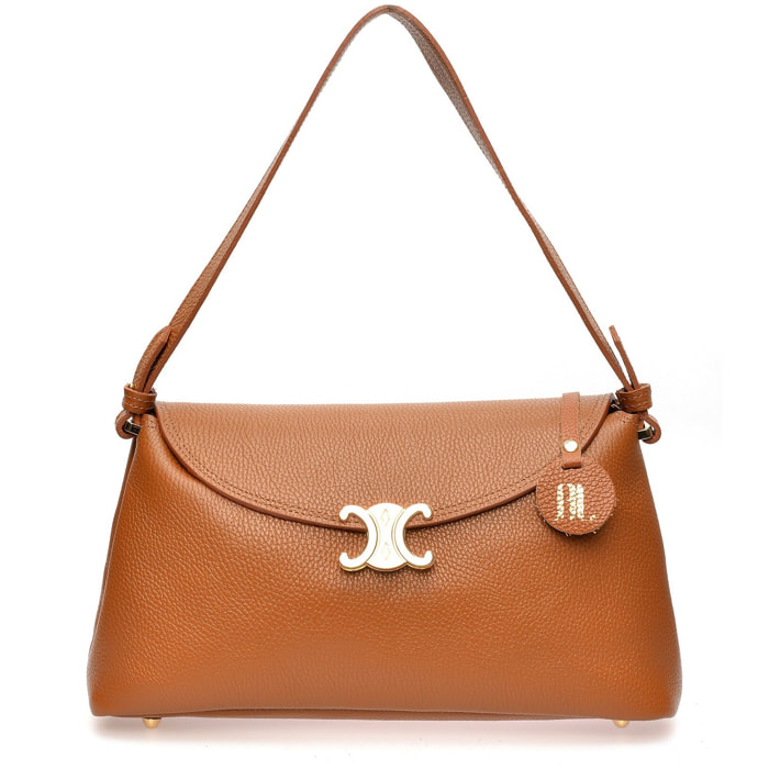 Borsa a mano Anna Luchini Cammello