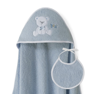 Set Capa de Baño Oso Lazo con Babero