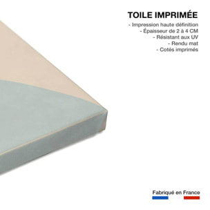 Tableau Affiche illustration brise d'été Toile imprimée