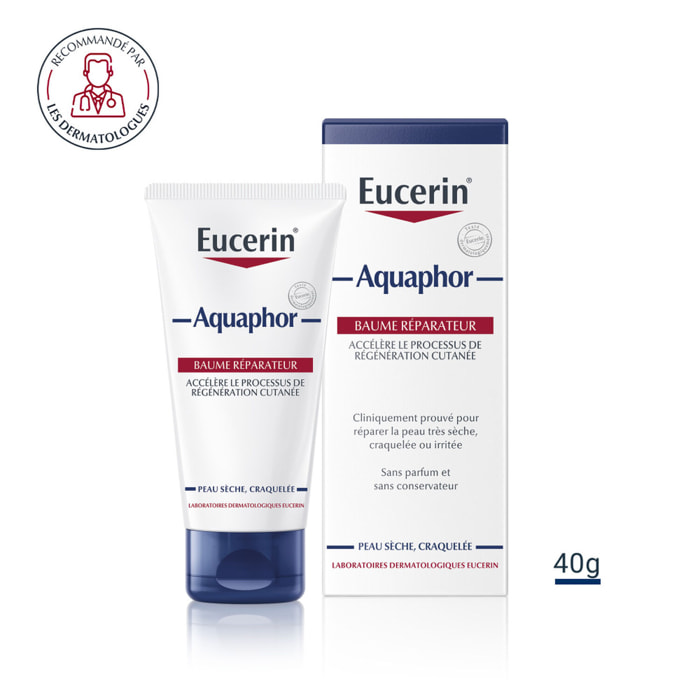 Aquaphor - Baume Réparateur & Apaisant - Peaux Sèches à Très Sèches 40 g