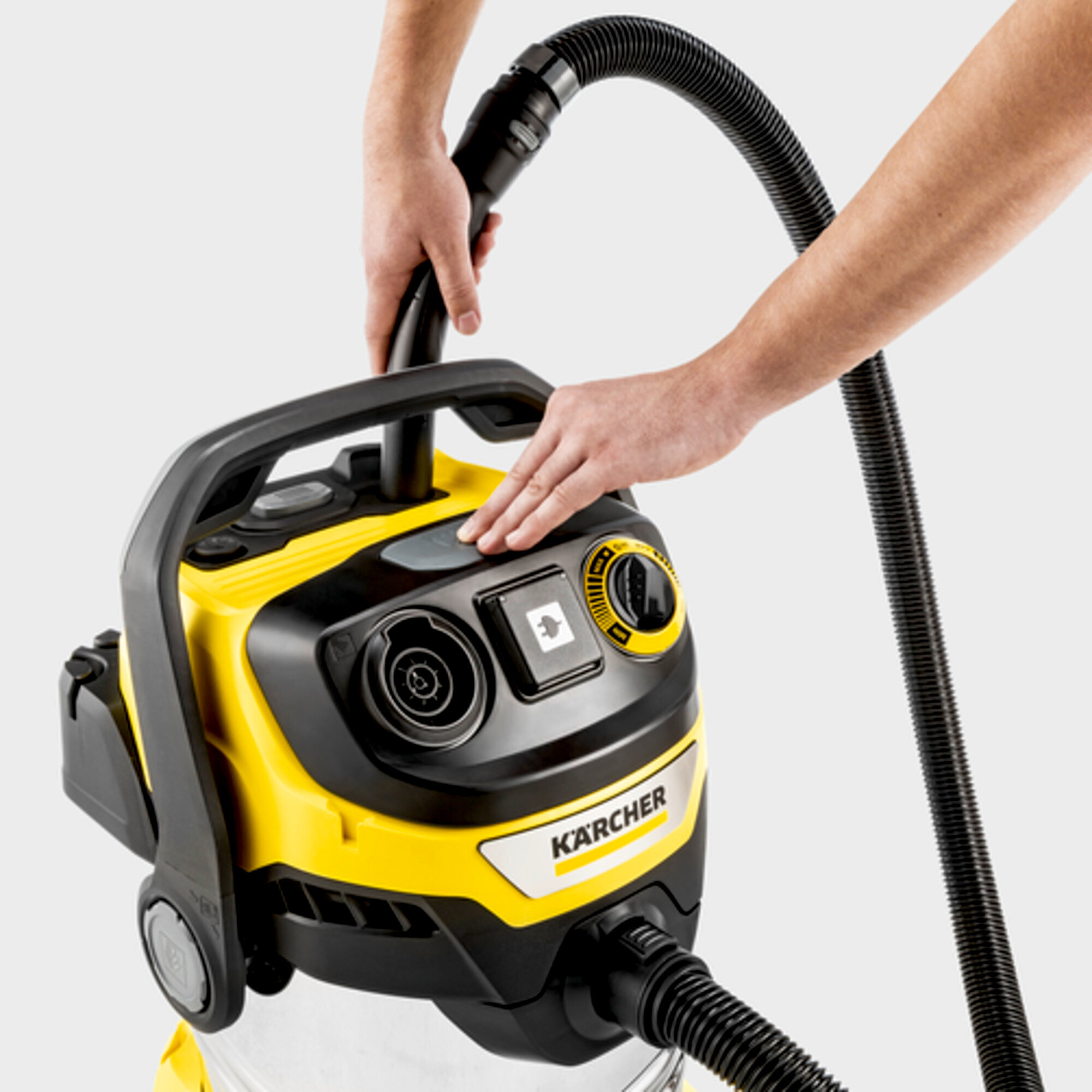 Aspirateur eau et poussière Karcher WD 6 P S V-30/6/22/T - Puissance 1300W- Cuve inox 30L- Flexible 6m- Prise outillage- Turbine