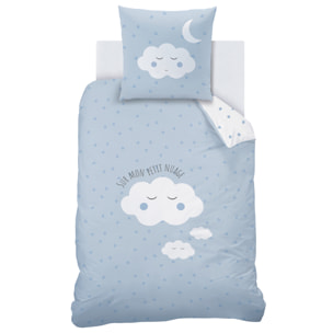 Parure de lit imprimée 100% coton, CUMULUS