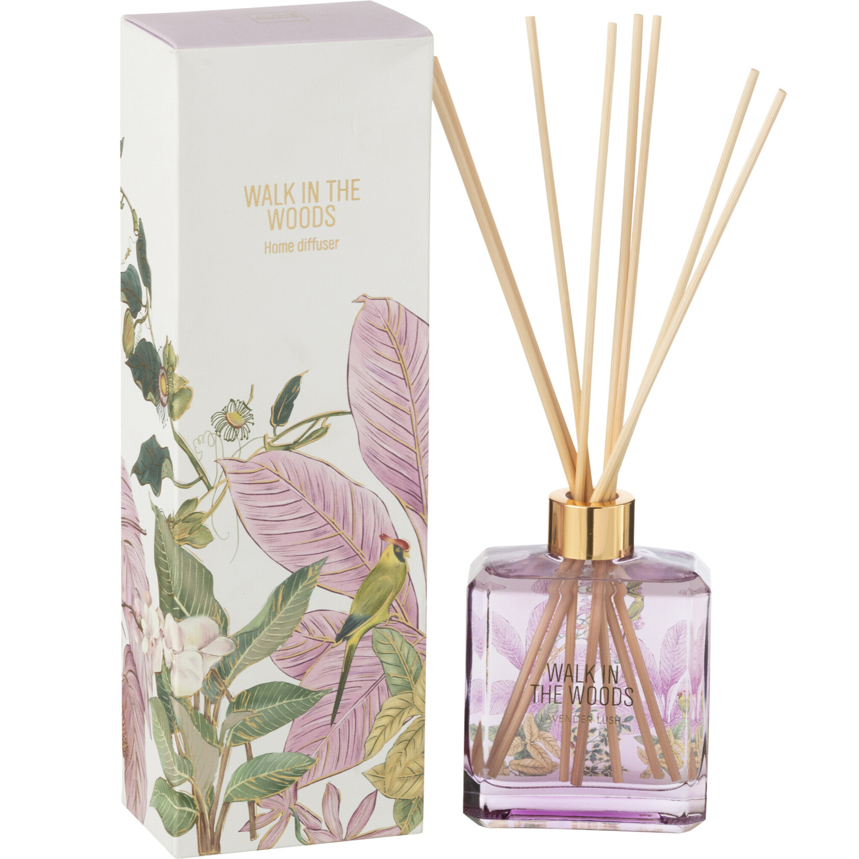 J-Line bâtonnets parfumés Walk In The Woods - Mimosa & Rose - 180 ml