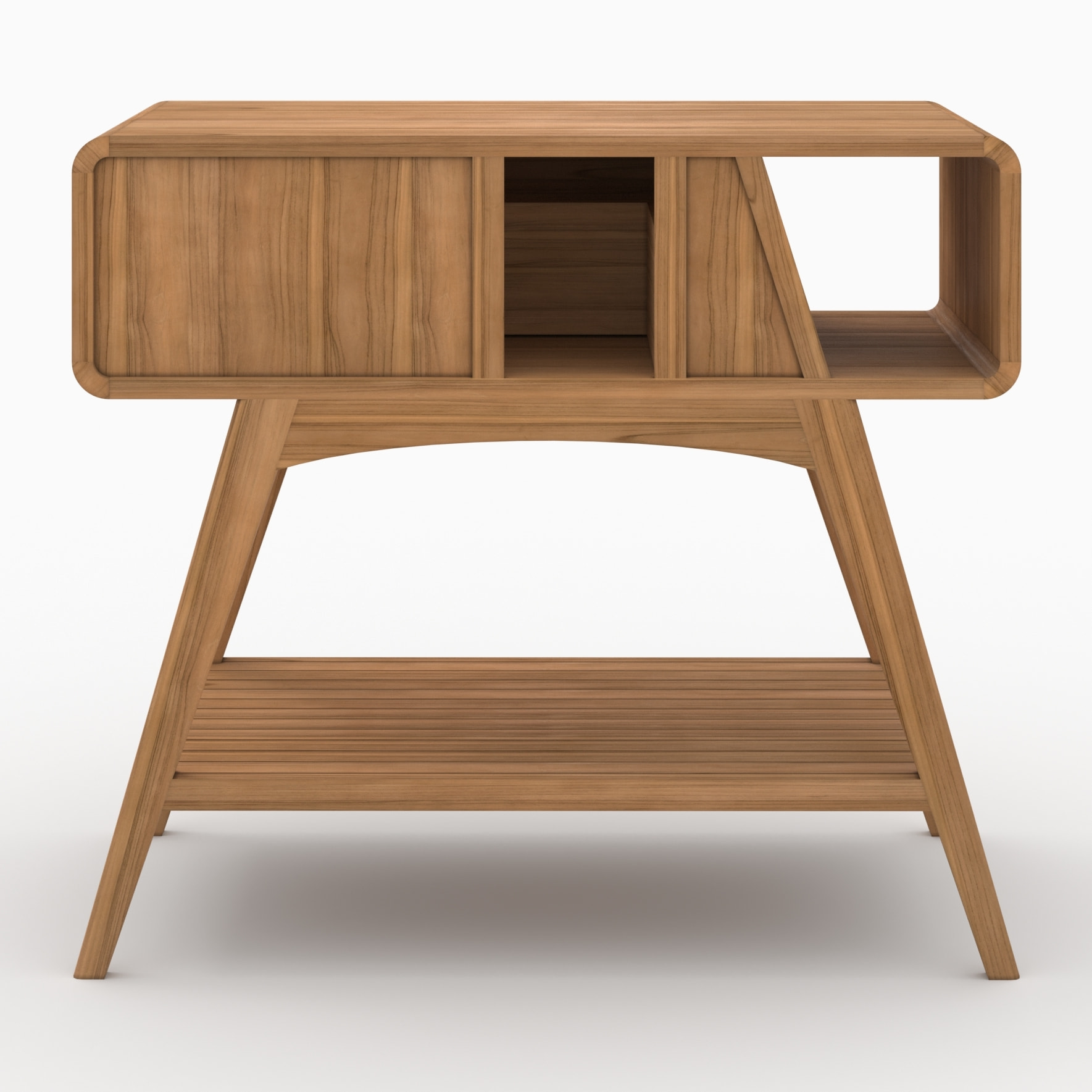 Meuble de salle de bain en bois de teck 90 cm - Kafa