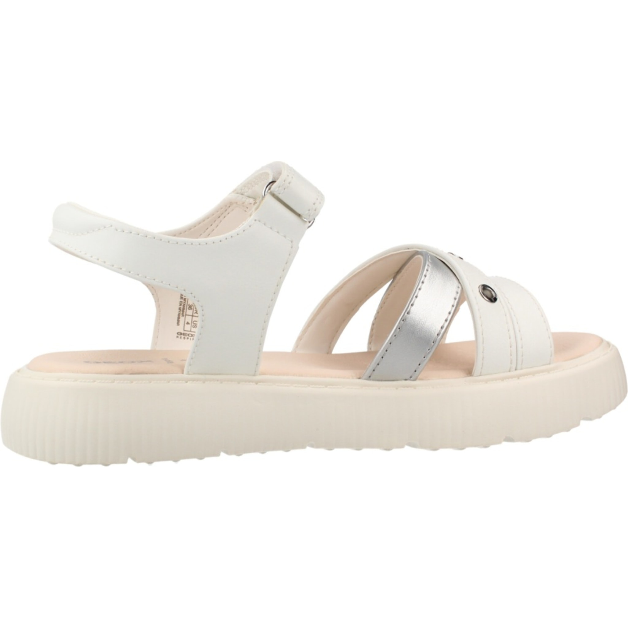 Sandalias Niña de la marca GEOX  modelo J SANDAL KODETTE GIR BLANCO