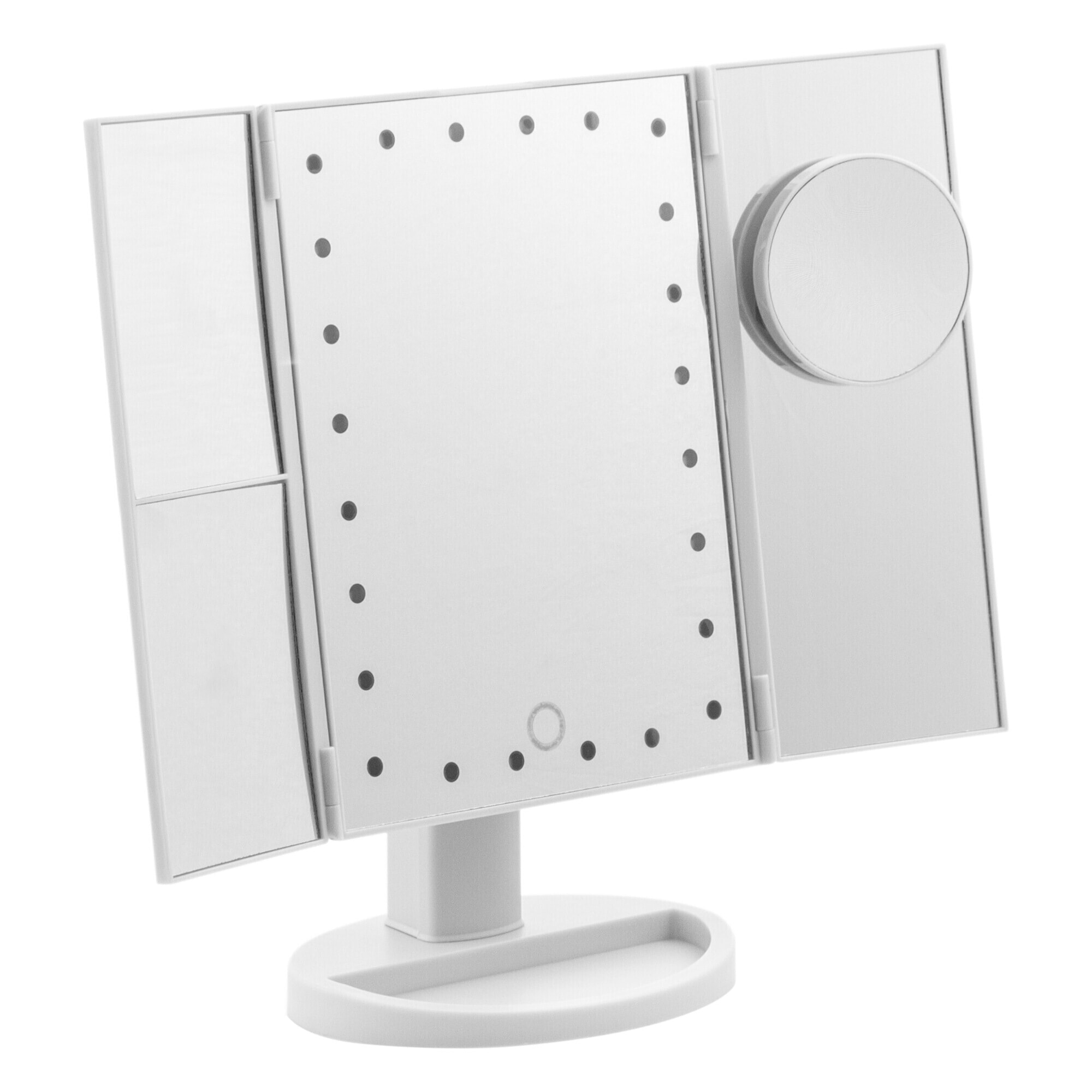 Specchio a led con ingrandimento 4 in 1 - 18 x 29 x 12 cm