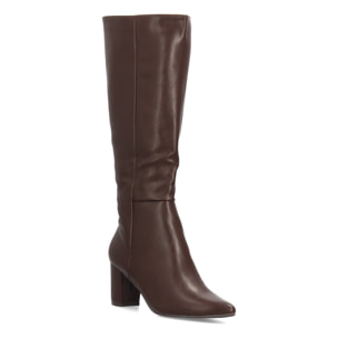 Botas altas elegantes con tacón ancho para mujer