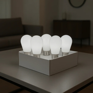 Lot de 5 ampoules blanc PARTY BULB E27 1W