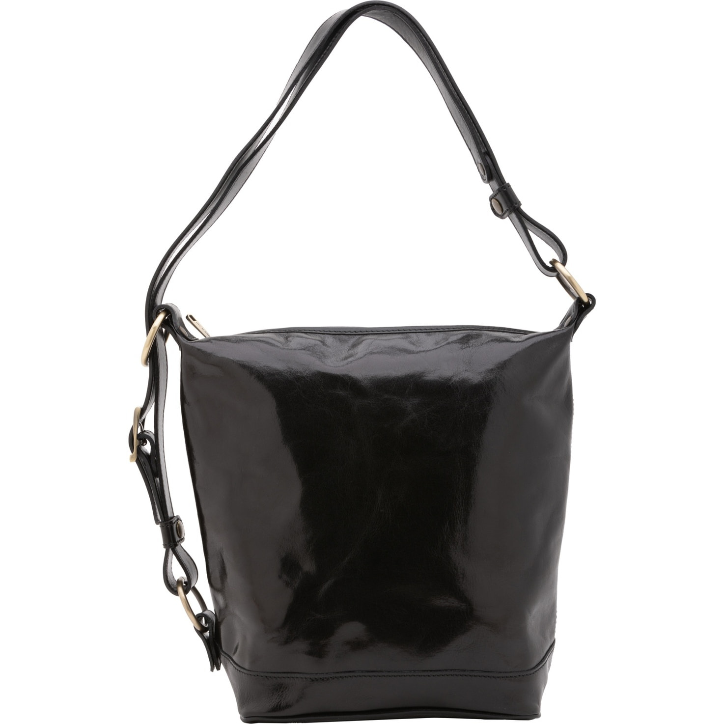 Borsa a secchiello da donna - Modello False - Vera pelle - 34.0 x 33.0 x 15.0 cm