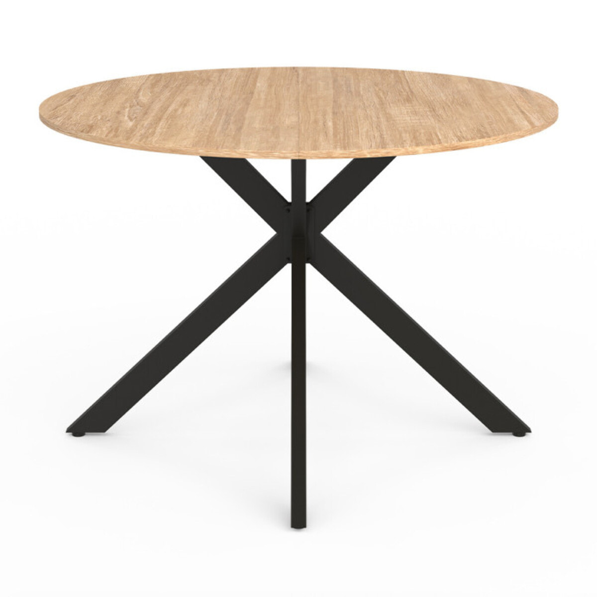 Table repas extensible Soline - Bois / Noir