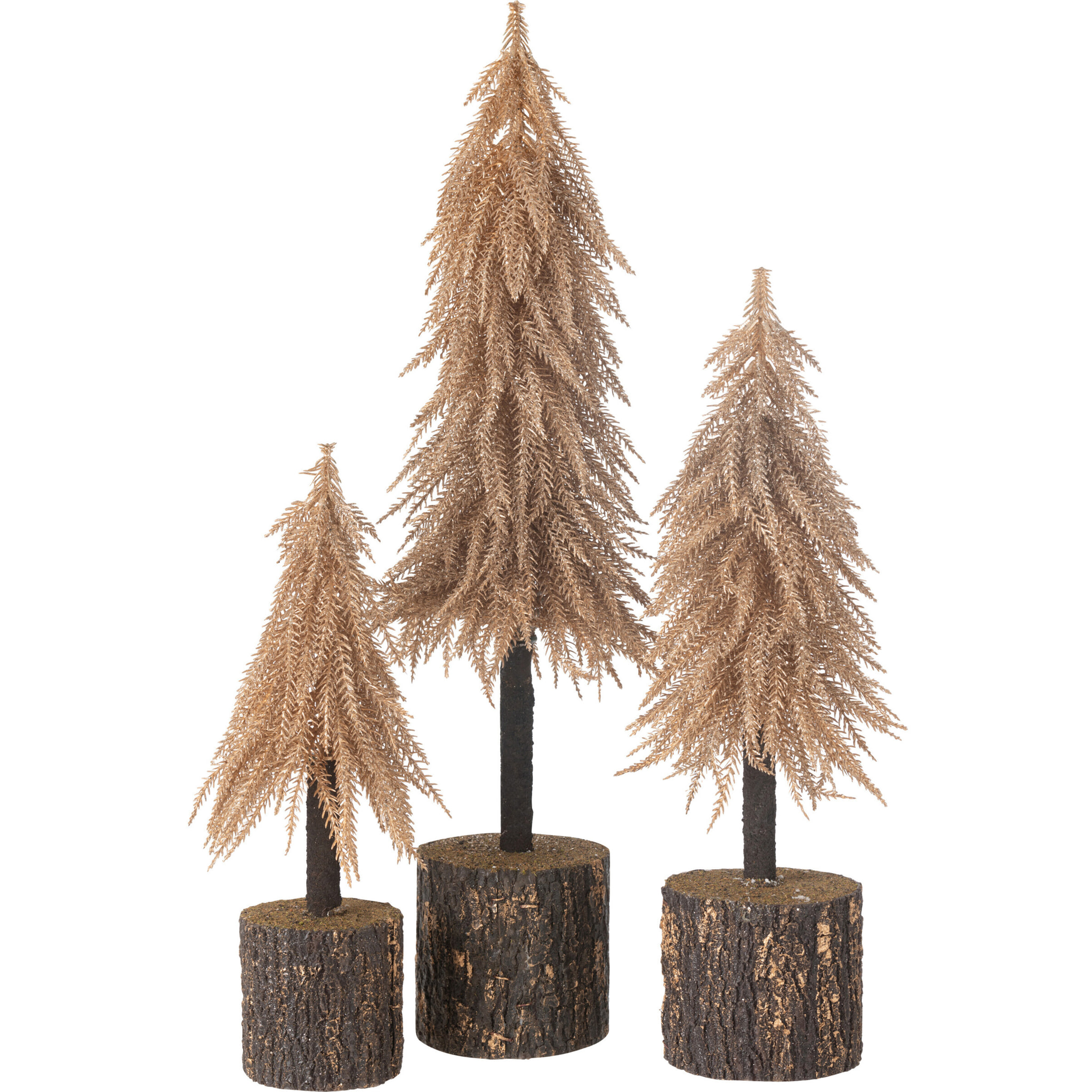 J-Line décoration Sapin De Noël - plastique - cuivre - large