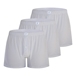 Boxer Uomo De Fonseca 100% Cotone Art. DF940 Conf.3pz Bianco