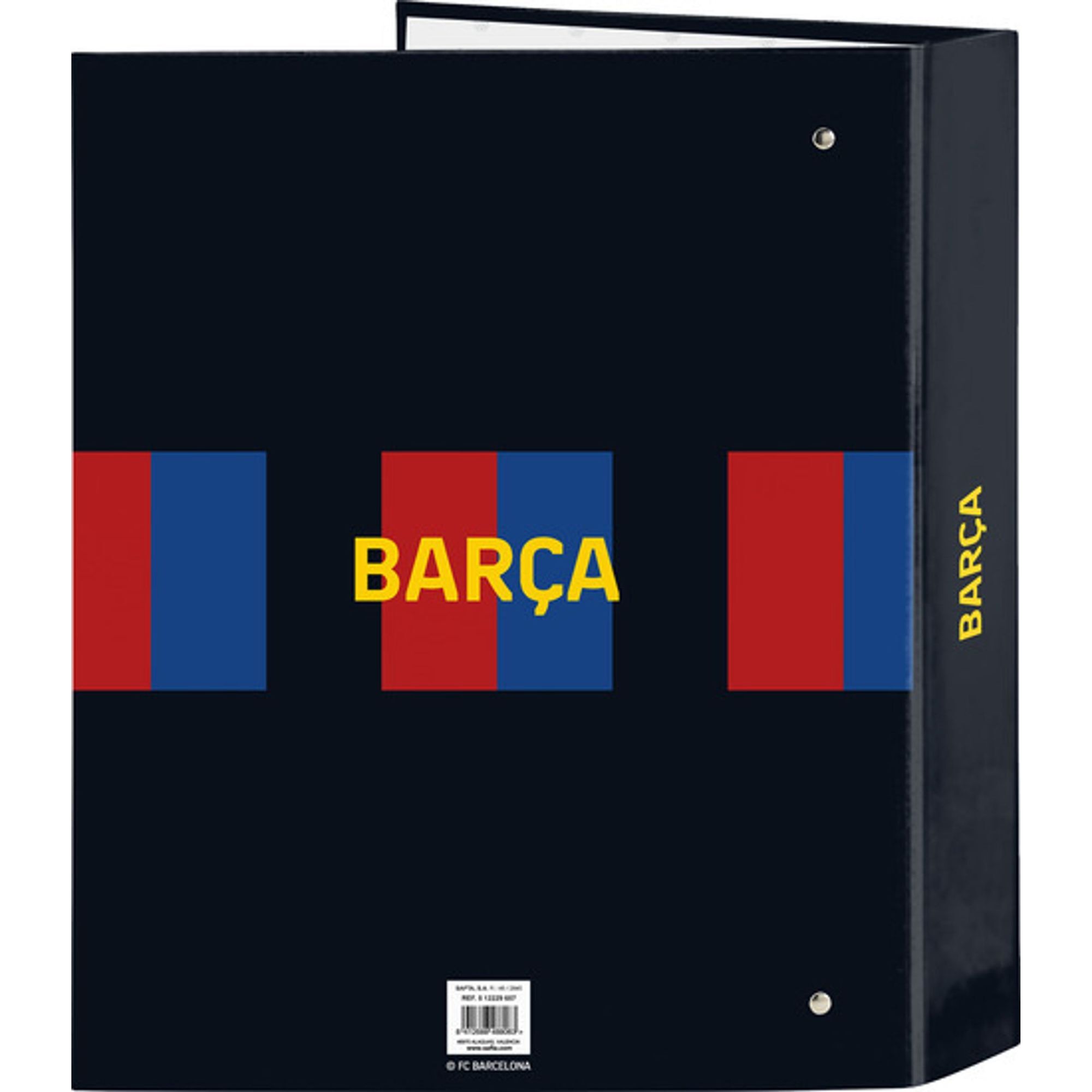 Carpeta f. 4 anillas 35mm lomo ancho f.c.barcelona 1ª equip. 22/23