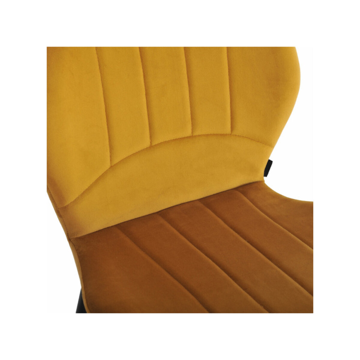 Chaise de bar en velours avec pieds en métal noir - FAUSTINE 2