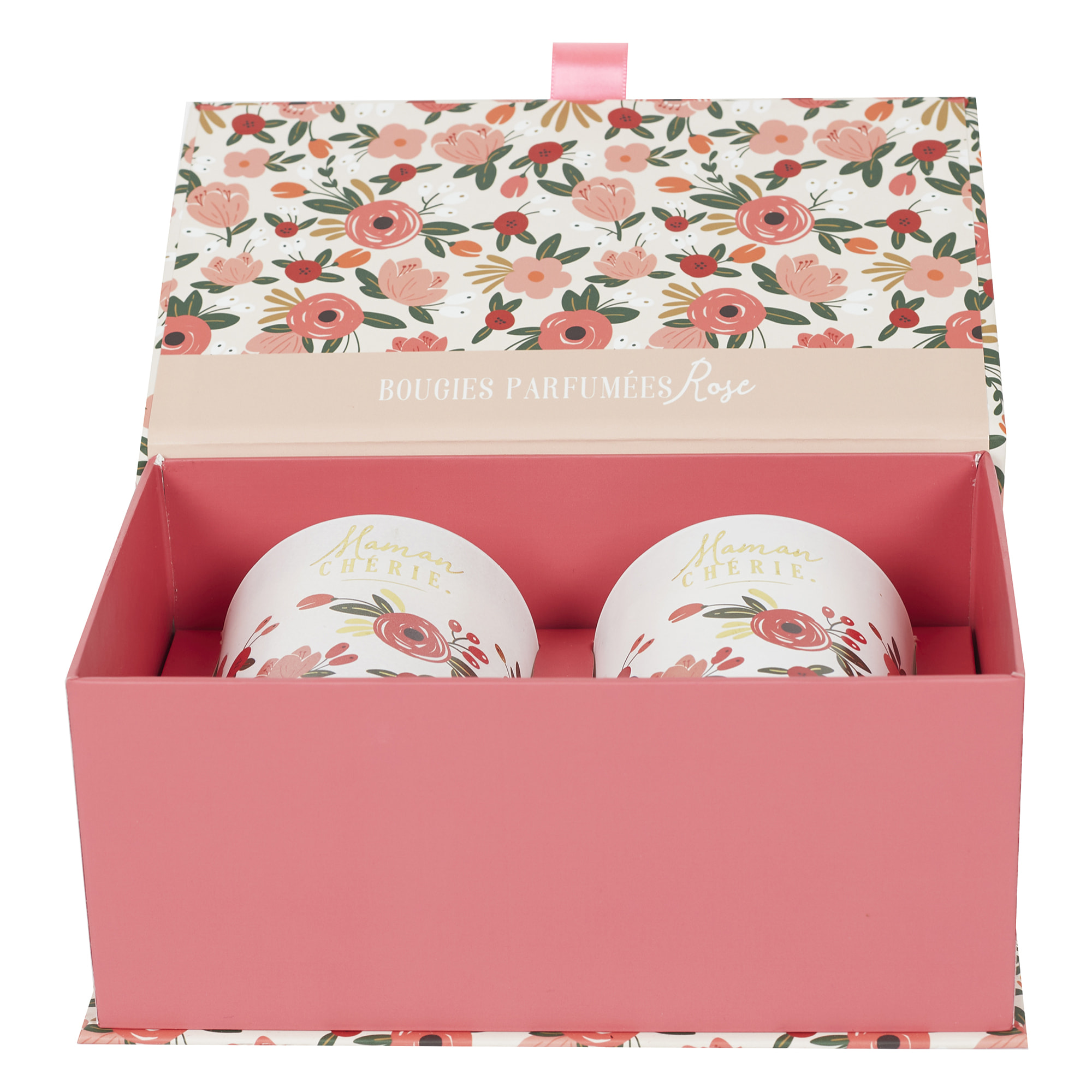 Bougie Parfumee X2 Coffret Maman Cherie