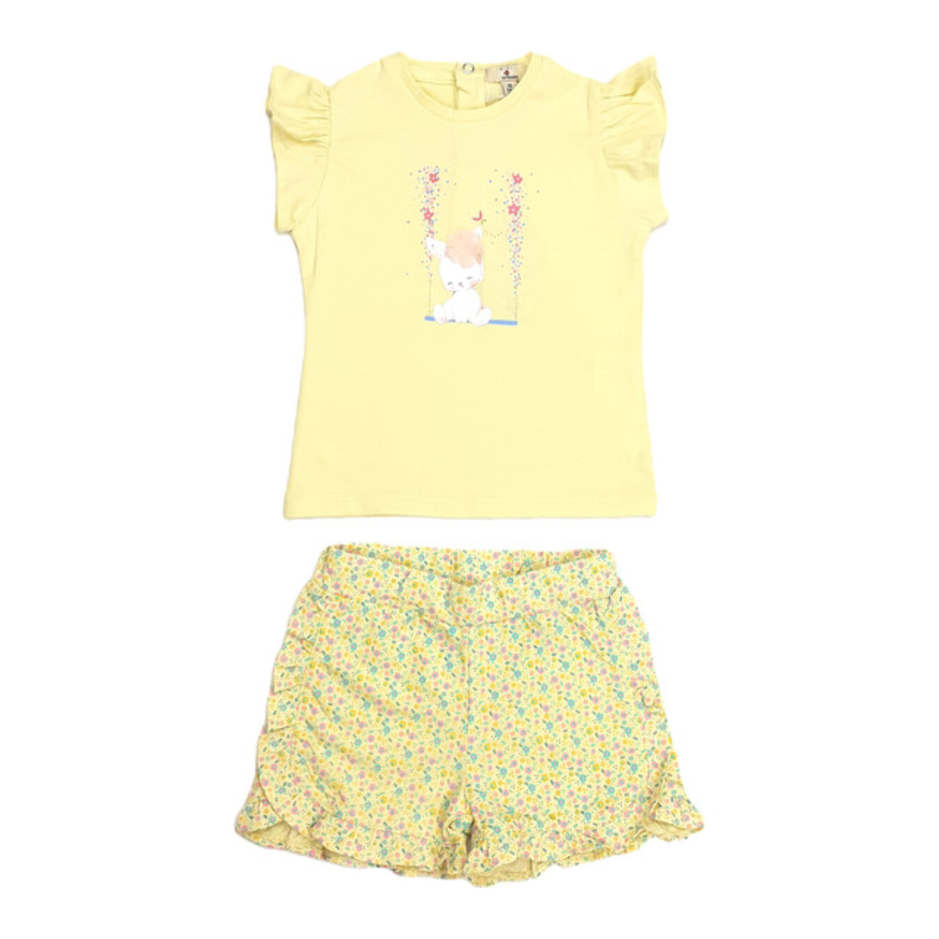 COMPLETO TSHIRT E SHORT VOLANT