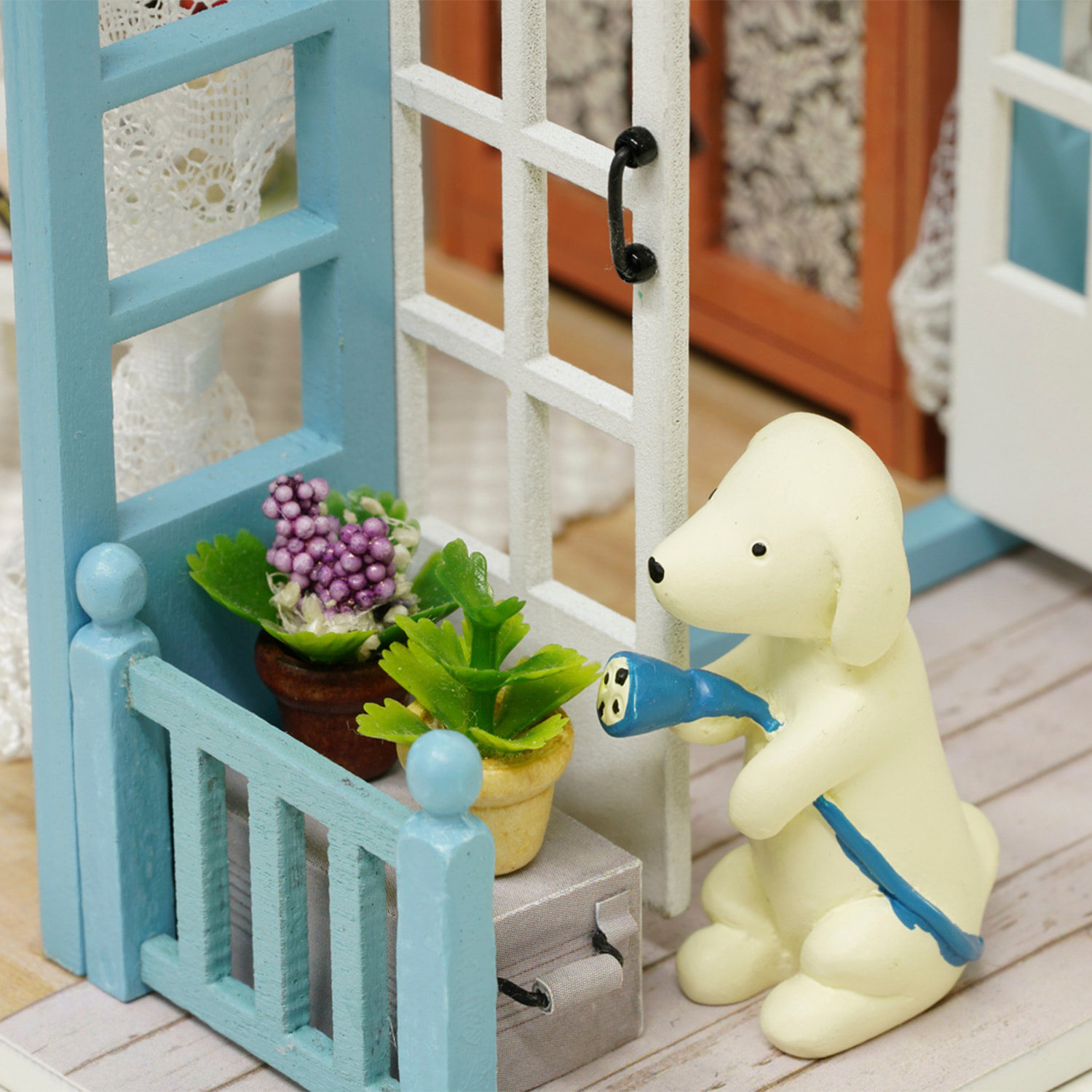 Tiempo Azul Oscuro. Maqueta 3D, realista con gran detalle y luces led.