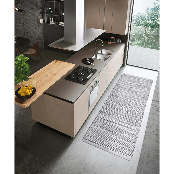 Tappeto Multiuso Grigio Ingresso Cucina Bagno