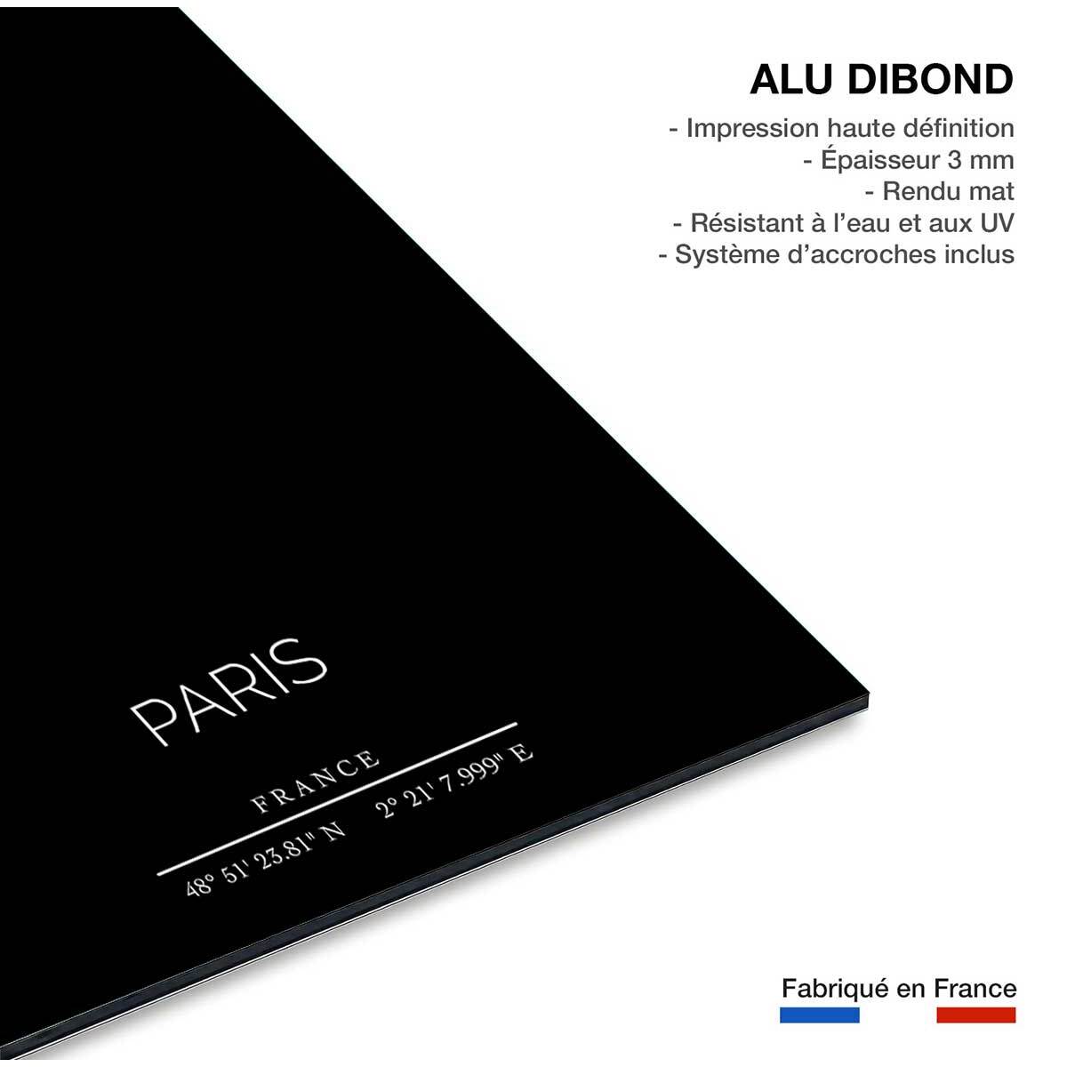 Tableau Paris Tableau alu Dibond