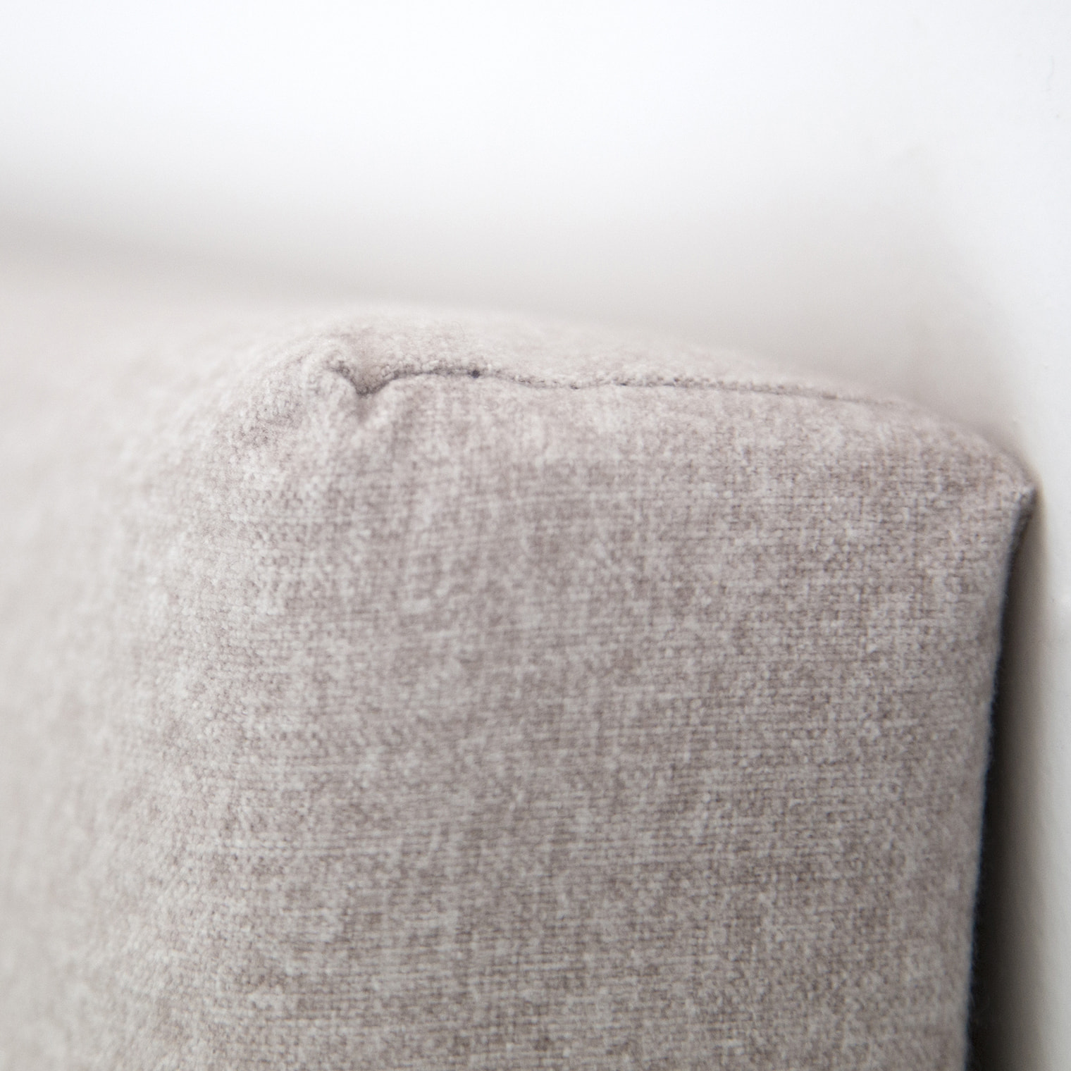 Tête de lit rembourrée en polyester lisse beige en différentes tailles