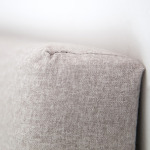 Tête de lit rembourrée en polyester lisse beige en différentes tailles