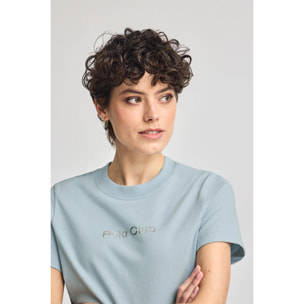 Camiseta Diamond azul claro con print foil Polo Club