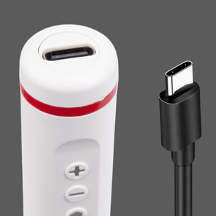 Destornillador eléctrico 40 en 1 con doble luz de trabajo, giro bidireccional, batería recargable de 350mAh, rotación de 170rpm y puntas magnéticas.