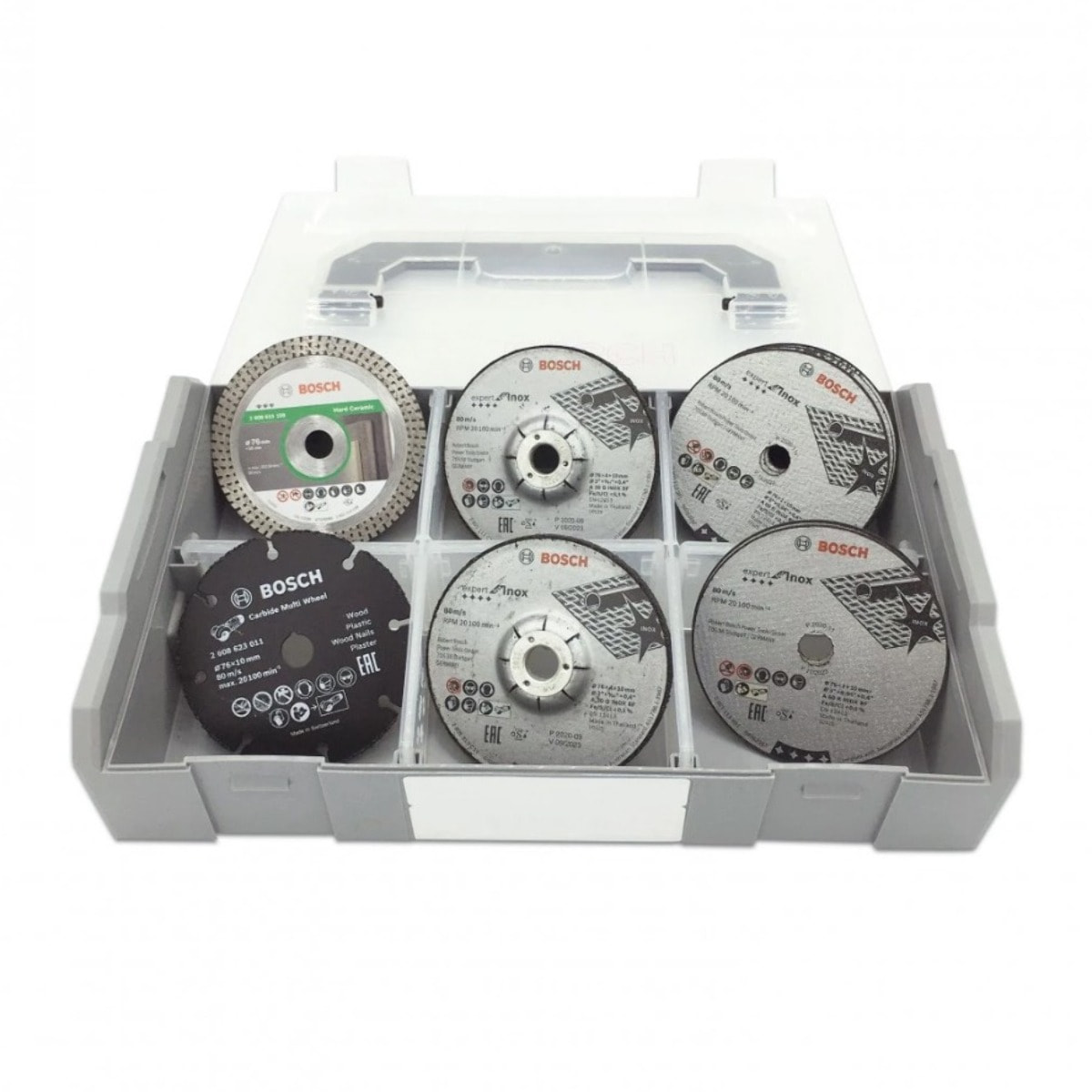 Coffret mini L-Boxx + 9 disques Ø76 mm - BOSCH - 061599764G