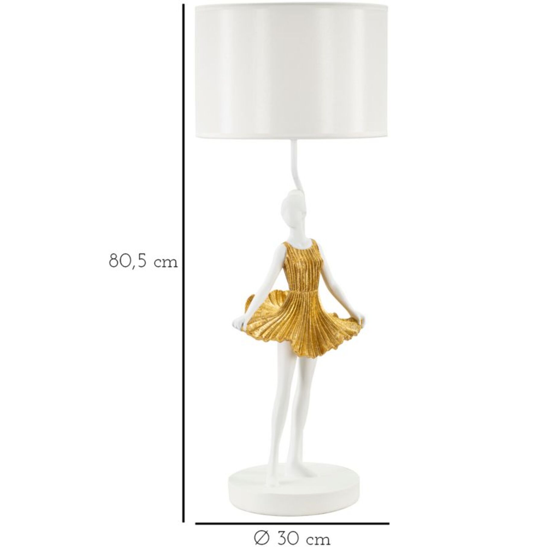 LAMPADA DA TAVOLO BALLERINA CM Ø 32X90,5