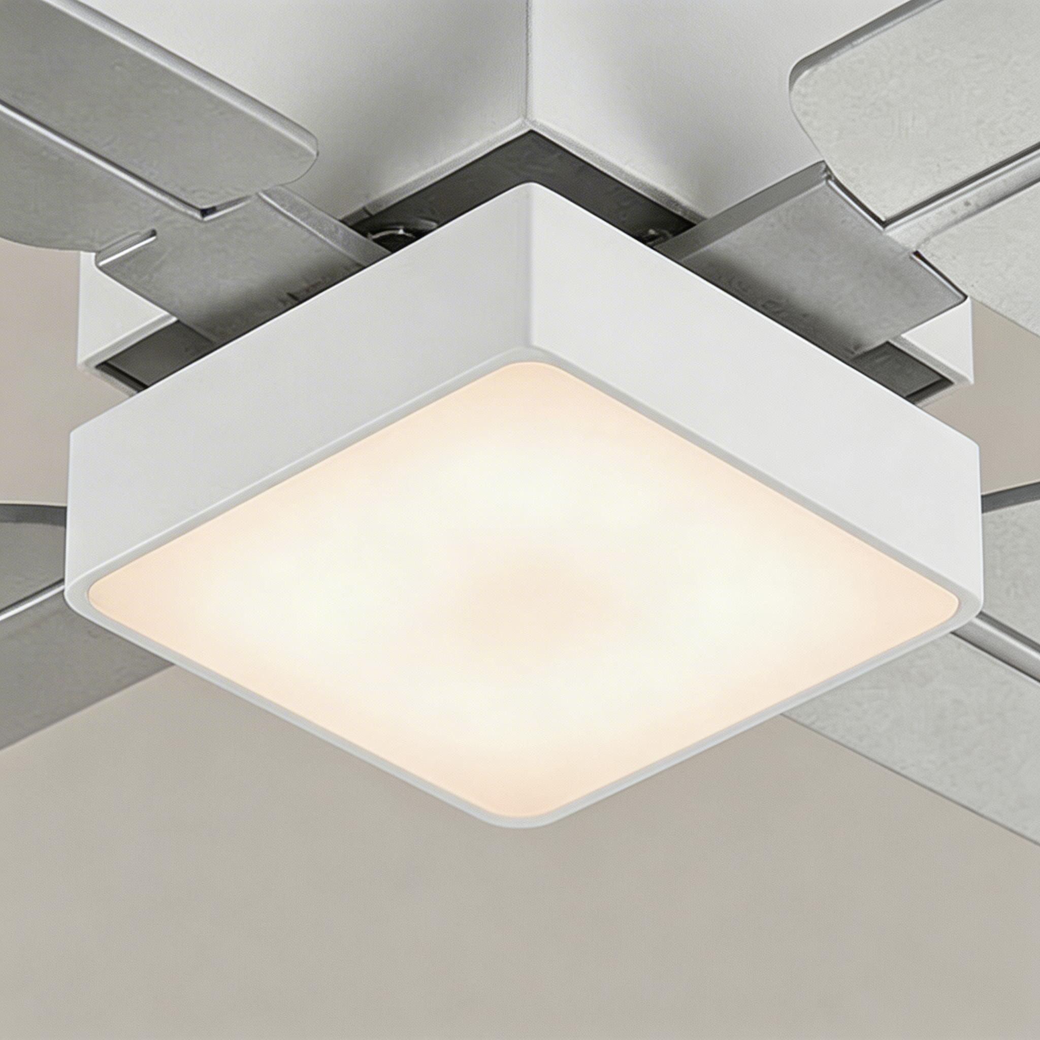 Forlight Ventilador Calima LED 15.9W 3000K Níquel satinado Blanco 551lm