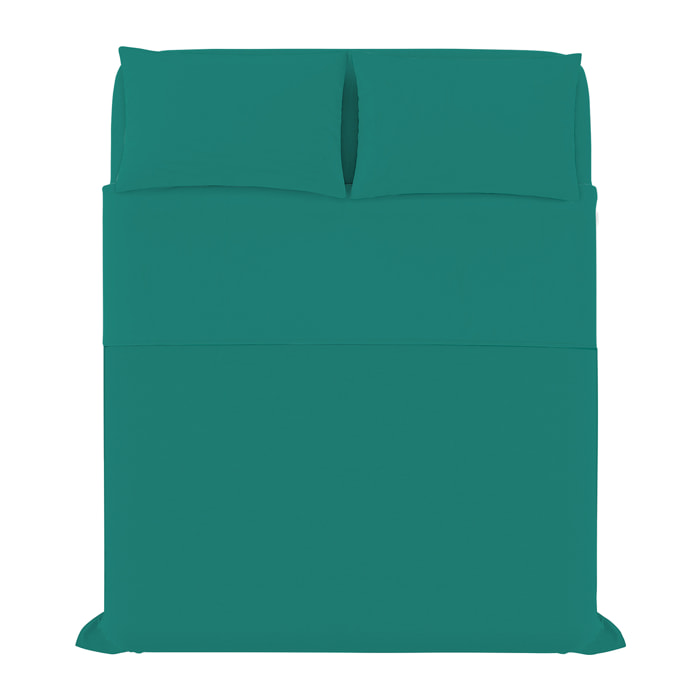 COMPLETO LETTO ELEGANT, 100% Microfibra, No Stiro - ACQUA