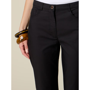 Oltre - Pantaloni skinny misto cotone - Nero