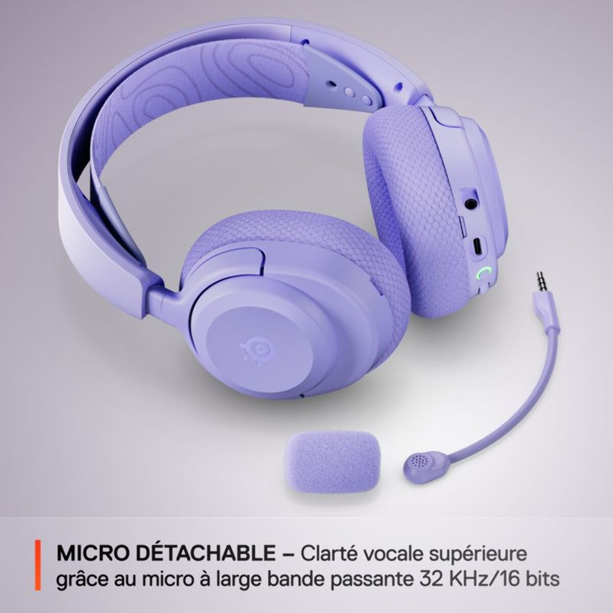 Casque gamer STEELSERIES Arctis Nova 3PW Lavande